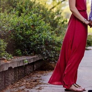 Lulu’s Burnt orange maxi dress - XS